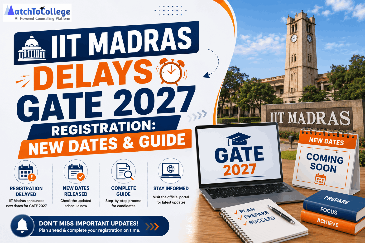 IIT Madras Delays GATE 2027 Registration: New Dates & Guide IIT Madras Delays GATE 2027 Registration: New Dates & Guide