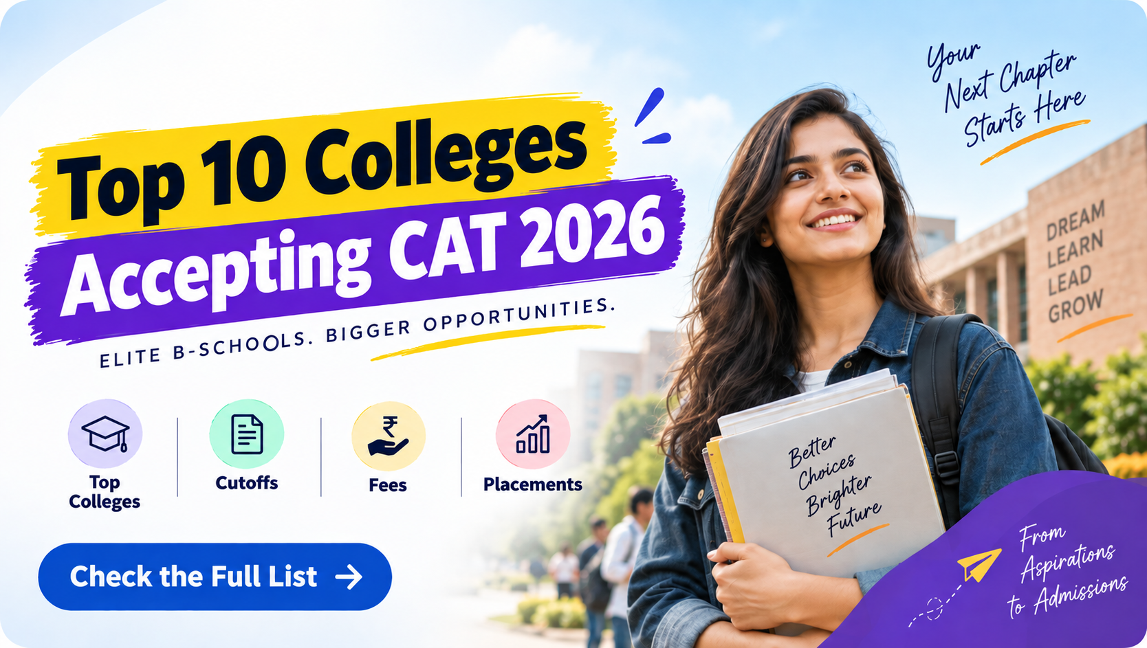 Top 10 Colleges Accepting CAT 2026: Cutoffs & Placements