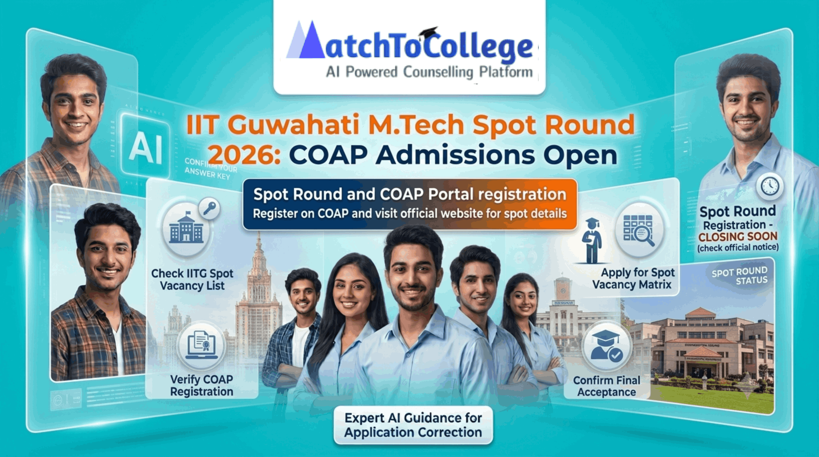 IIT Guwahati M.Tech Spot Round 2026: Urgent COAP Update IIT Guwahati M.Tech Spot Round 2026: Urgent COAP Update
